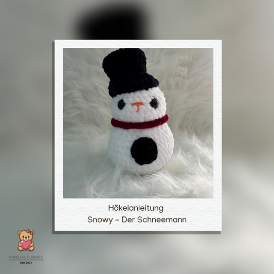 Häkelanleitung Snowy der Schneemann