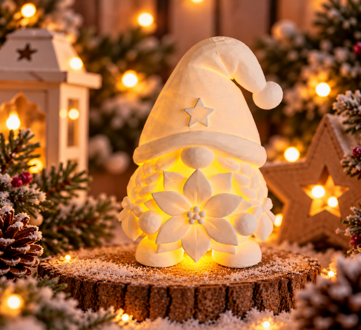 Felia – die große Lichtwichtelin| 3D-Druck Weihnachtsdeko