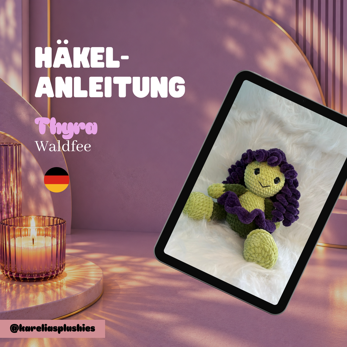 PDF Häkelanleitung (DEUTSCH) für Amigurumi Waldfee „Thyra“