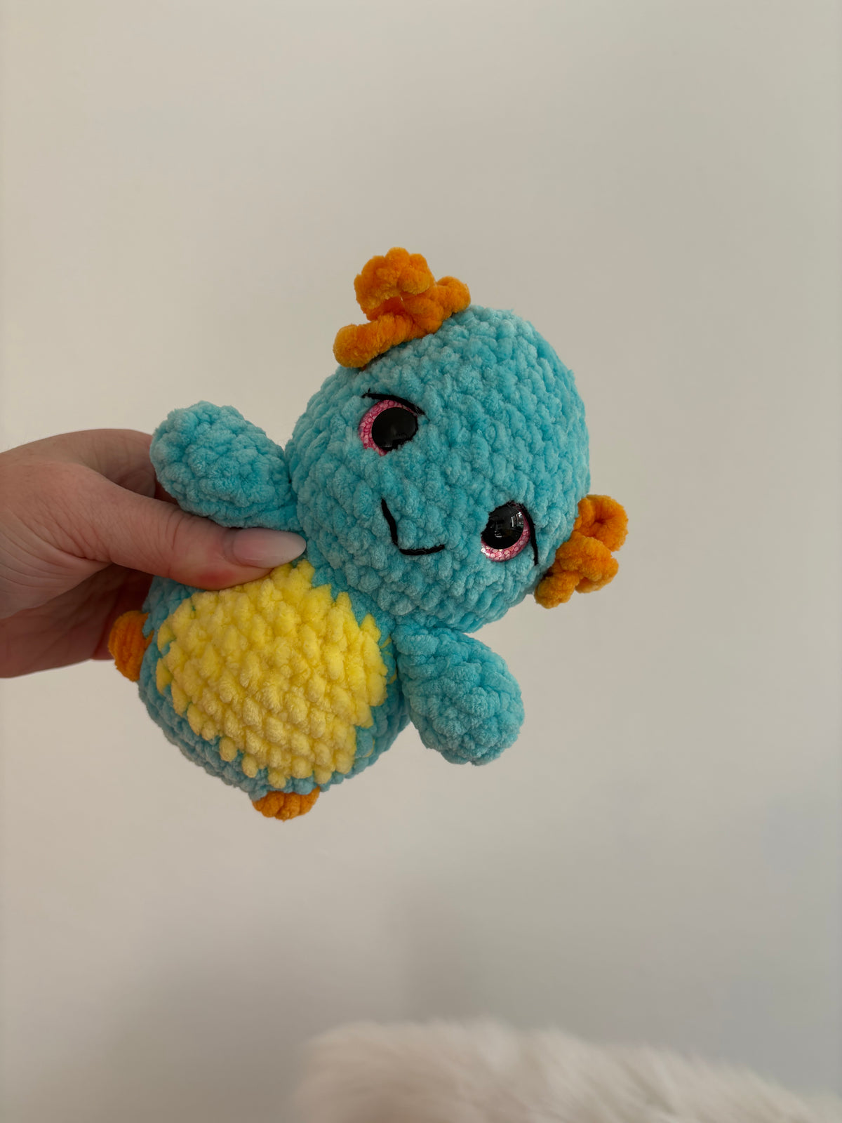 Gehäkeltes Kuscheltier – Axolotl „Axel“