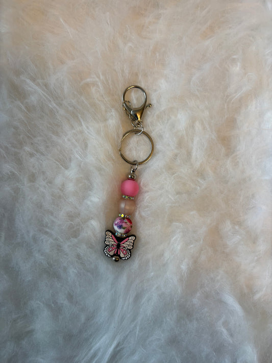 Schlüsselanhänger Schmetterling Rosa