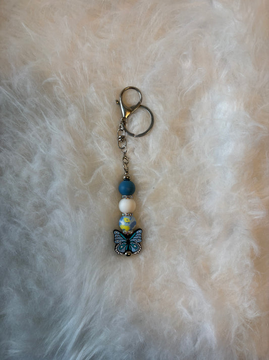 Schlüsselanhänger Schmetterling Blau