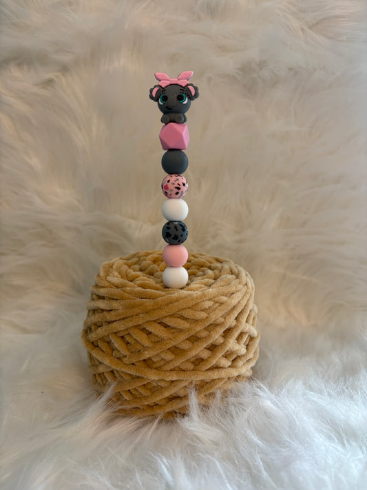 Ergonomische Häkelnadel 4,0mm Elefant mit Schleife