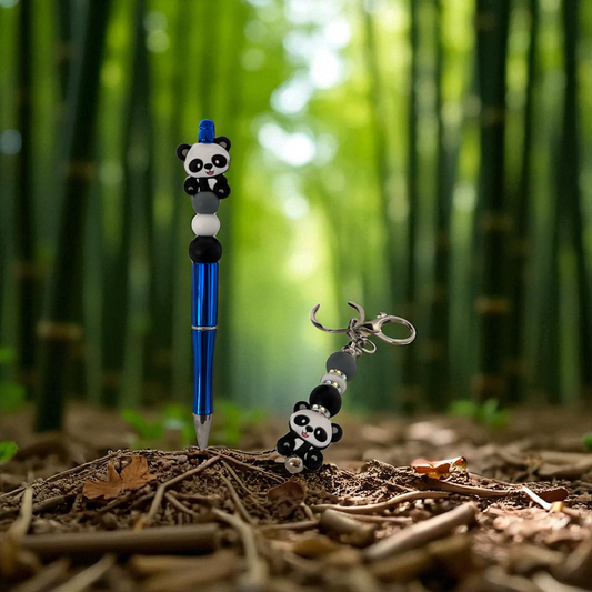 Schlüsselanhänger & Kugelschreiber Bundle Panda