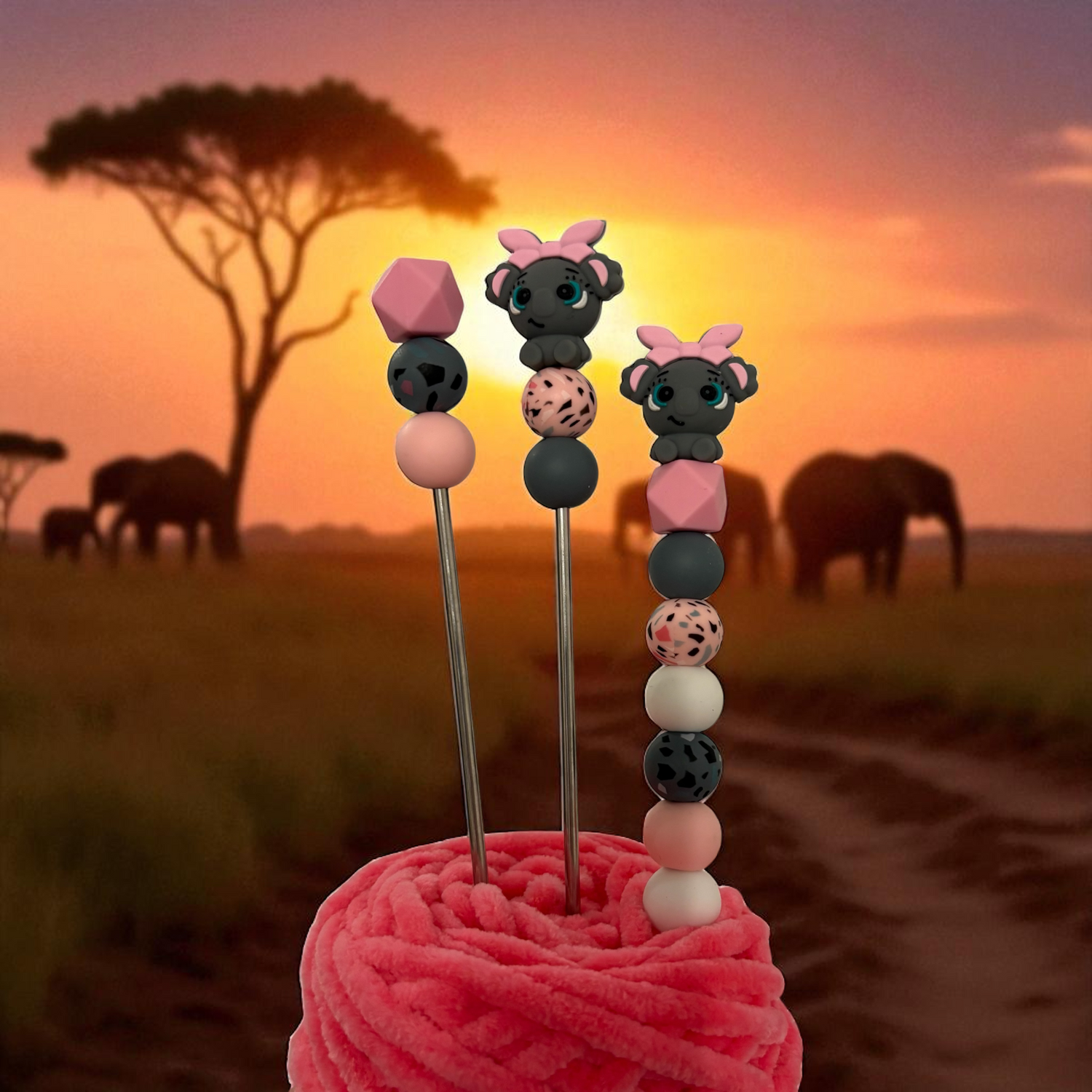 Häkelstarter Bundle - Häkelnadel 4,0 + 2 Amigurumi Sticks 🐻🌸