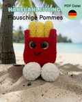 Häkelanleitung Flauschige Pommes