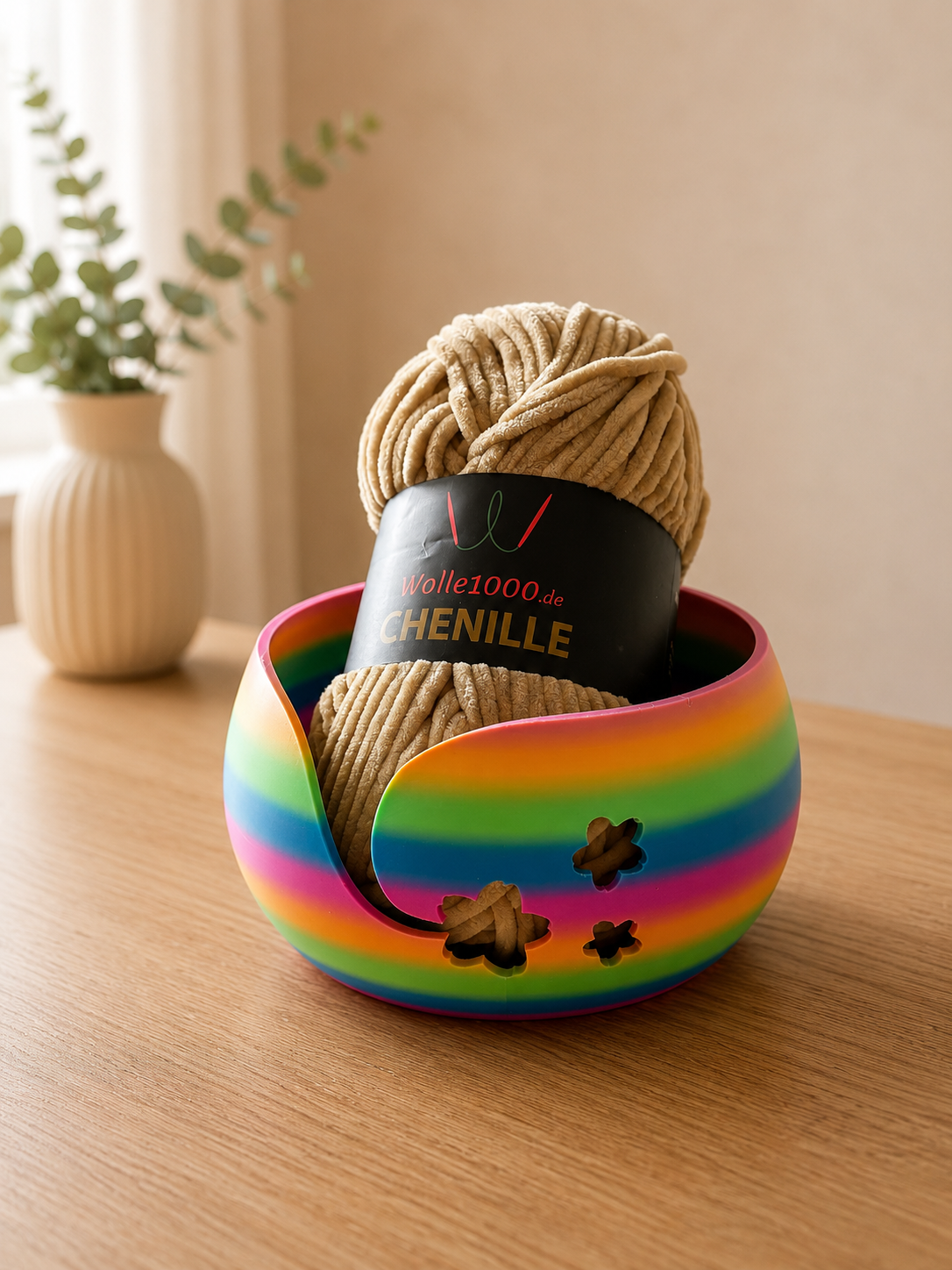 Bunte Blüten Garnschale