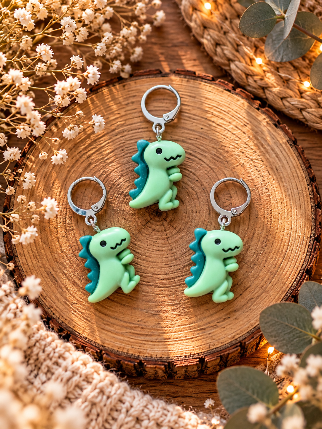 Maschenmarkierer – Dino| Häkelzubehör