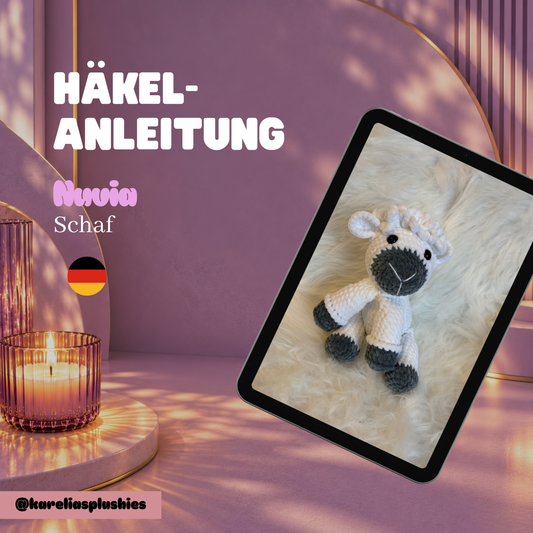 PDF Häkelanleitung (DEUTSCH) für Amigurumi Schaf „Nuvia“