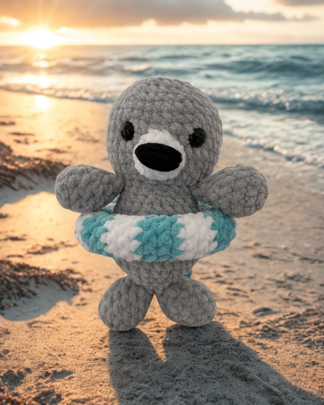 Robbe Flossi mit Schwimmring 🦭🌊