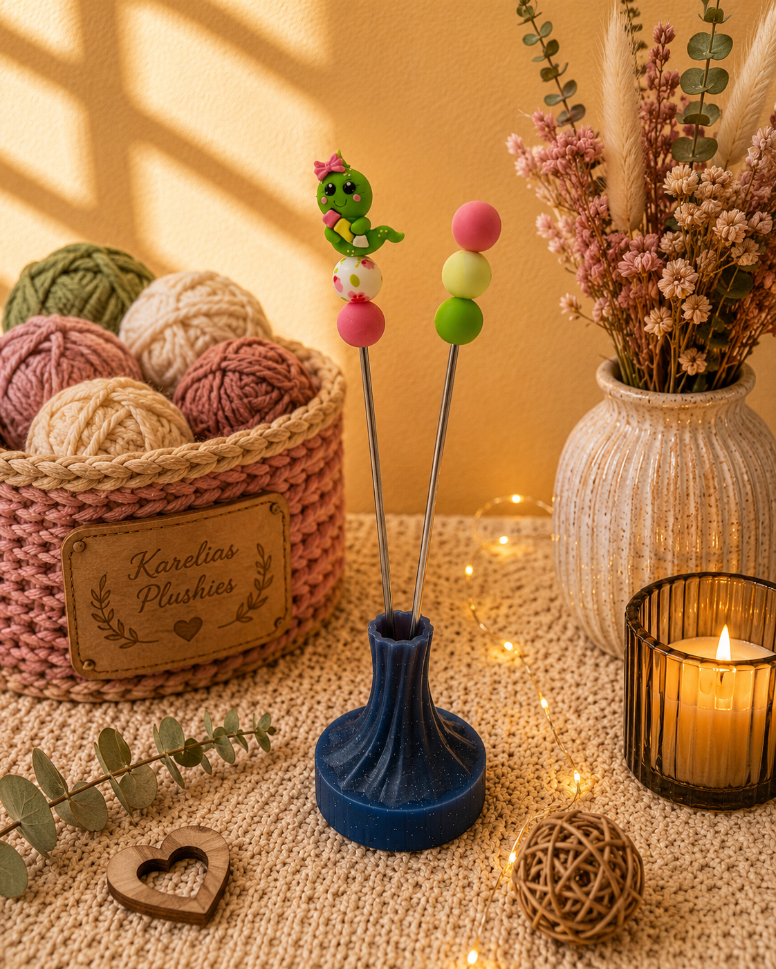 Amigurumi - Stick Wurm mit Stift