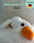 Häkelanleitung Berta die Gans