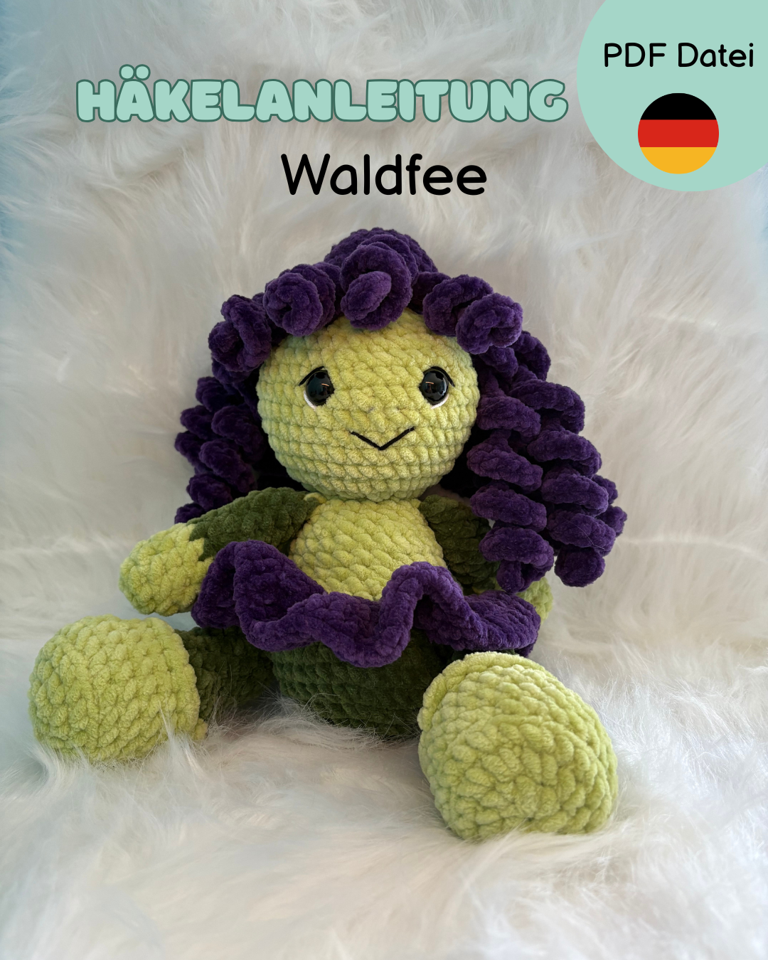 Häkelanleitung Thyra - Die Waldfee 🧚‍♀️✨