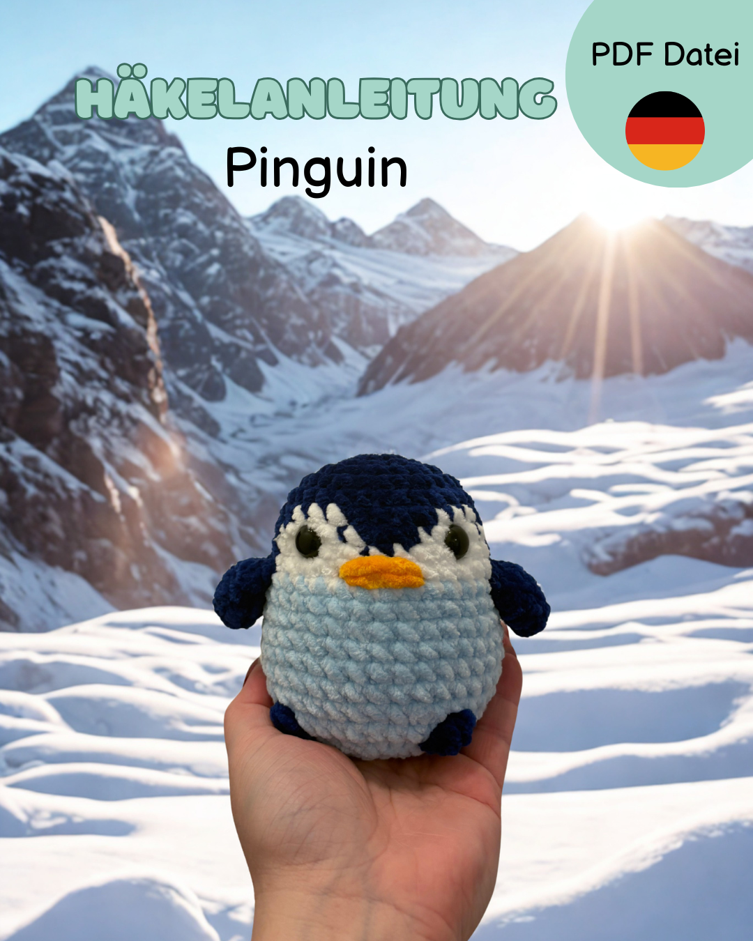 Häkelanleitung Pinky - der Pinguin
