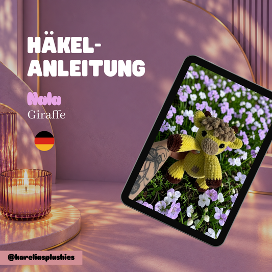 PDF Häkelanleitung (DEUTSCH) für Amigurumi Giraffe „Nala“