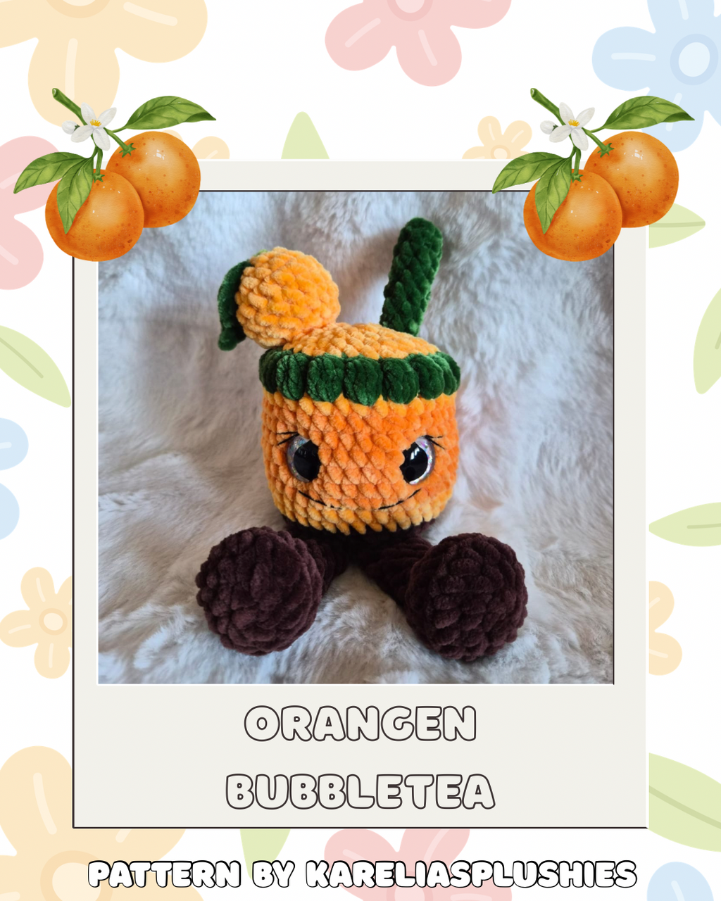 Häkelanleitung Früchte Bubble Tea - 10er Bundle