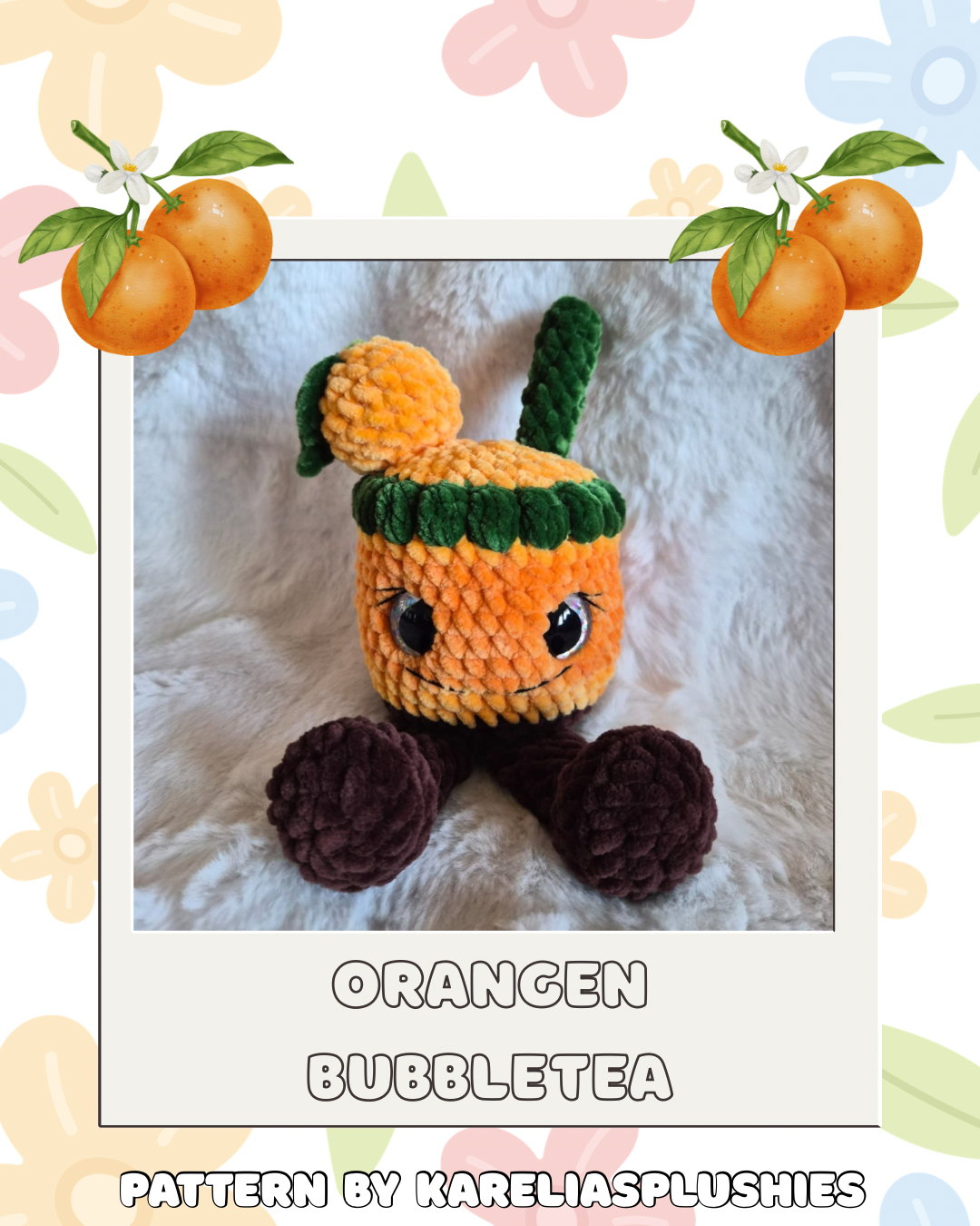 Häkelanleitung Früchte Bubble Tea - 10er Bundle