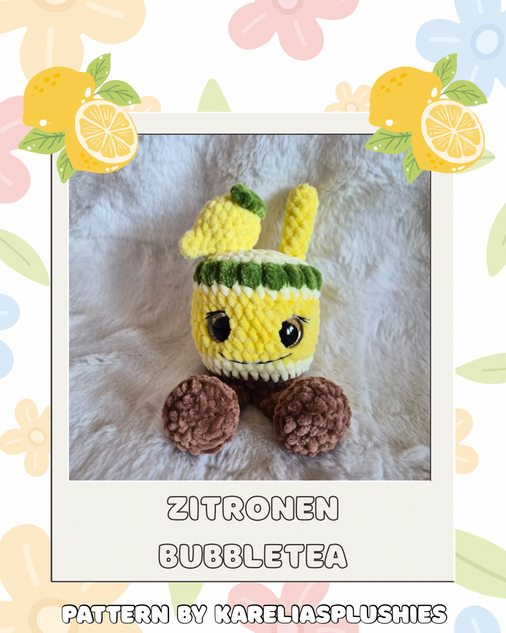 Häkelanleitung Früchte Bubble Tea - 10er Bundle