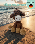 Häkelanleitung Lotta - die Highlandkuh