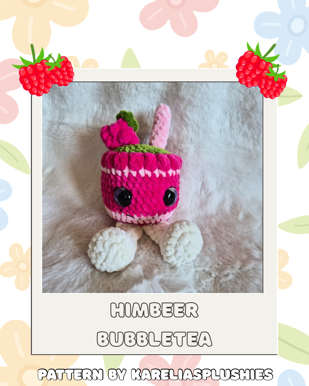 Häkelanleitung Früchte Bubble Tea - 10er Bundle