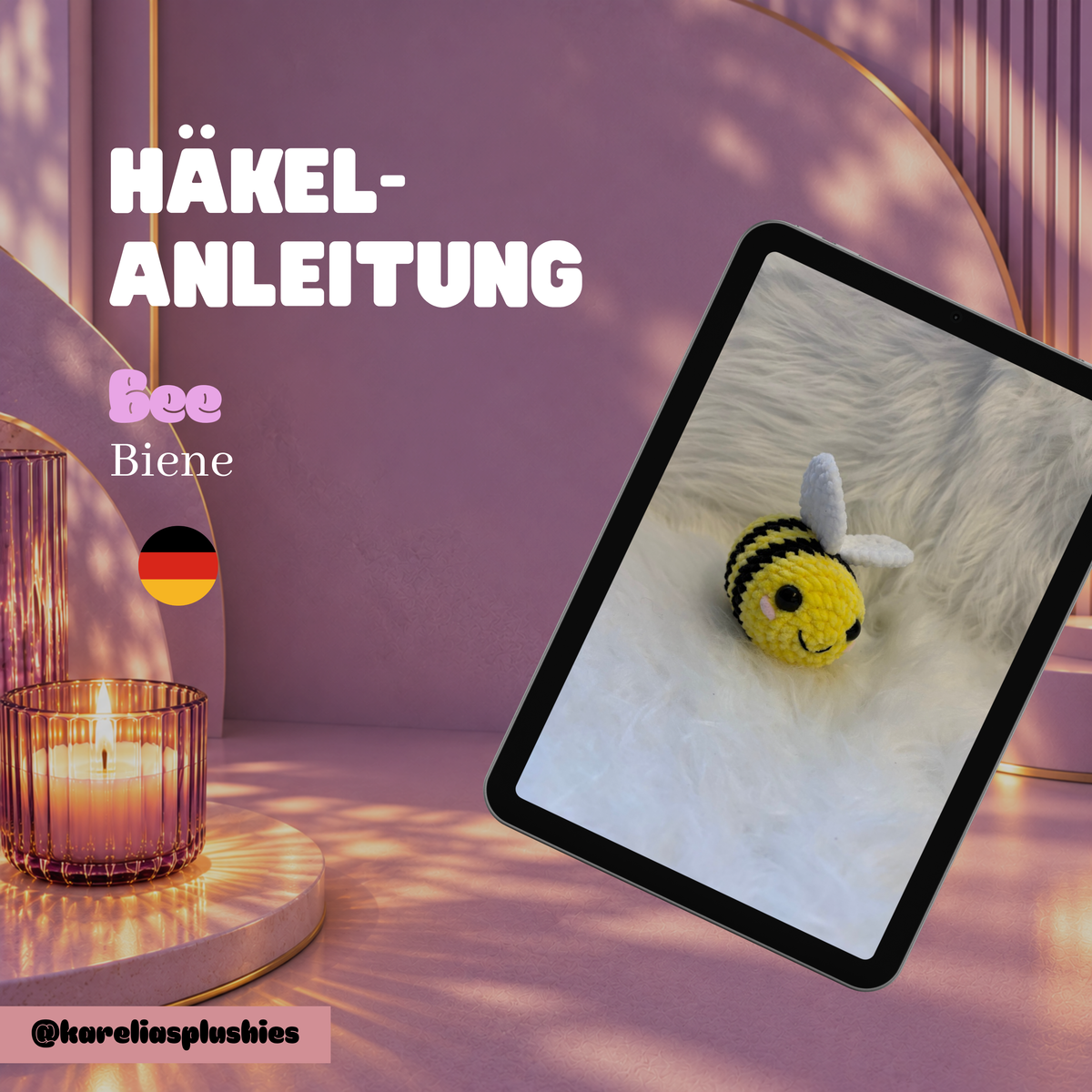PDF Häkelanleitung (DEUTSCH) für Amigurumi Biene – KOSTENLOS
