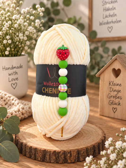Häkelnadel 3,5 mm – Erdbeere  | Häkelzubehör