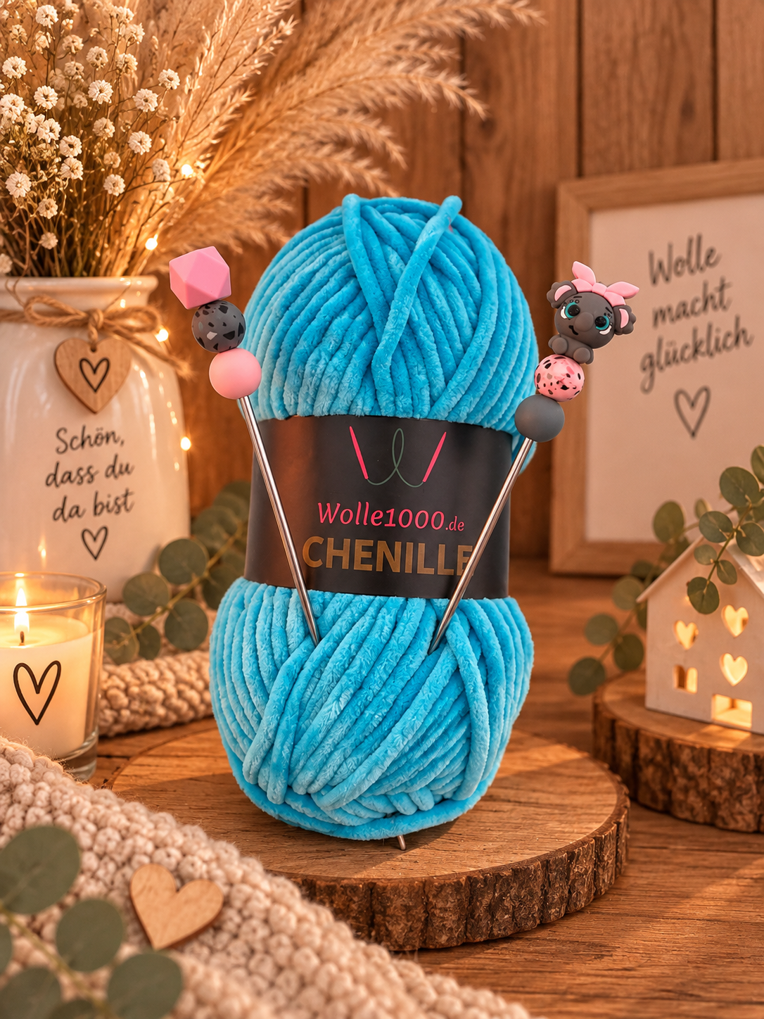 Amigurumi Sticks – Elefant mit Schleife | Häkelzubehör