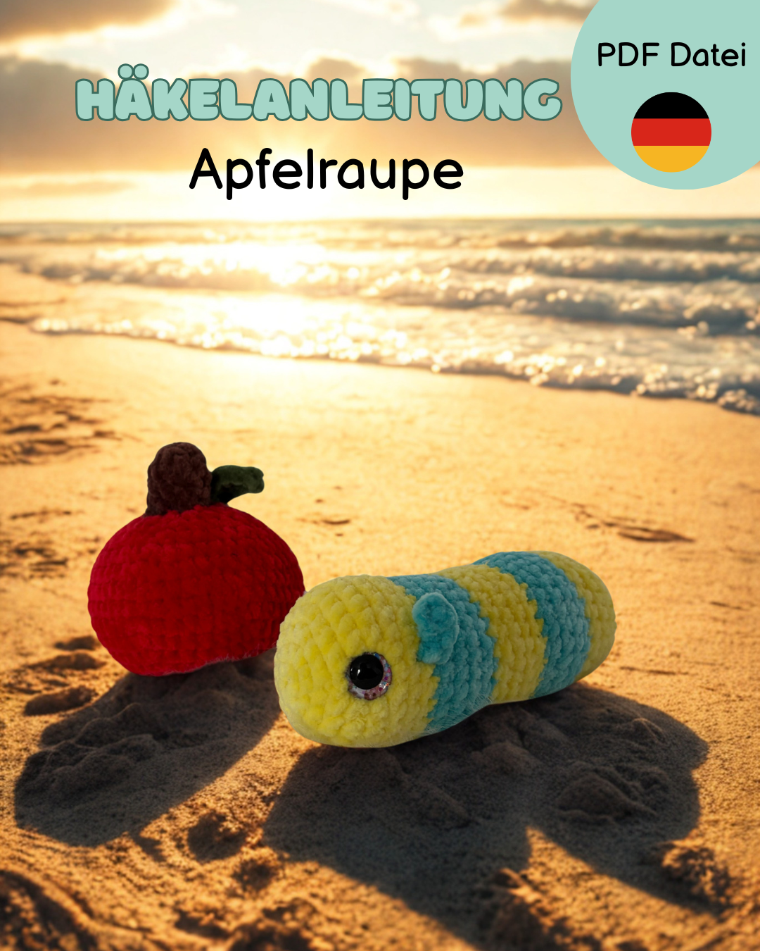 Häkelanleitung Apfelraupe