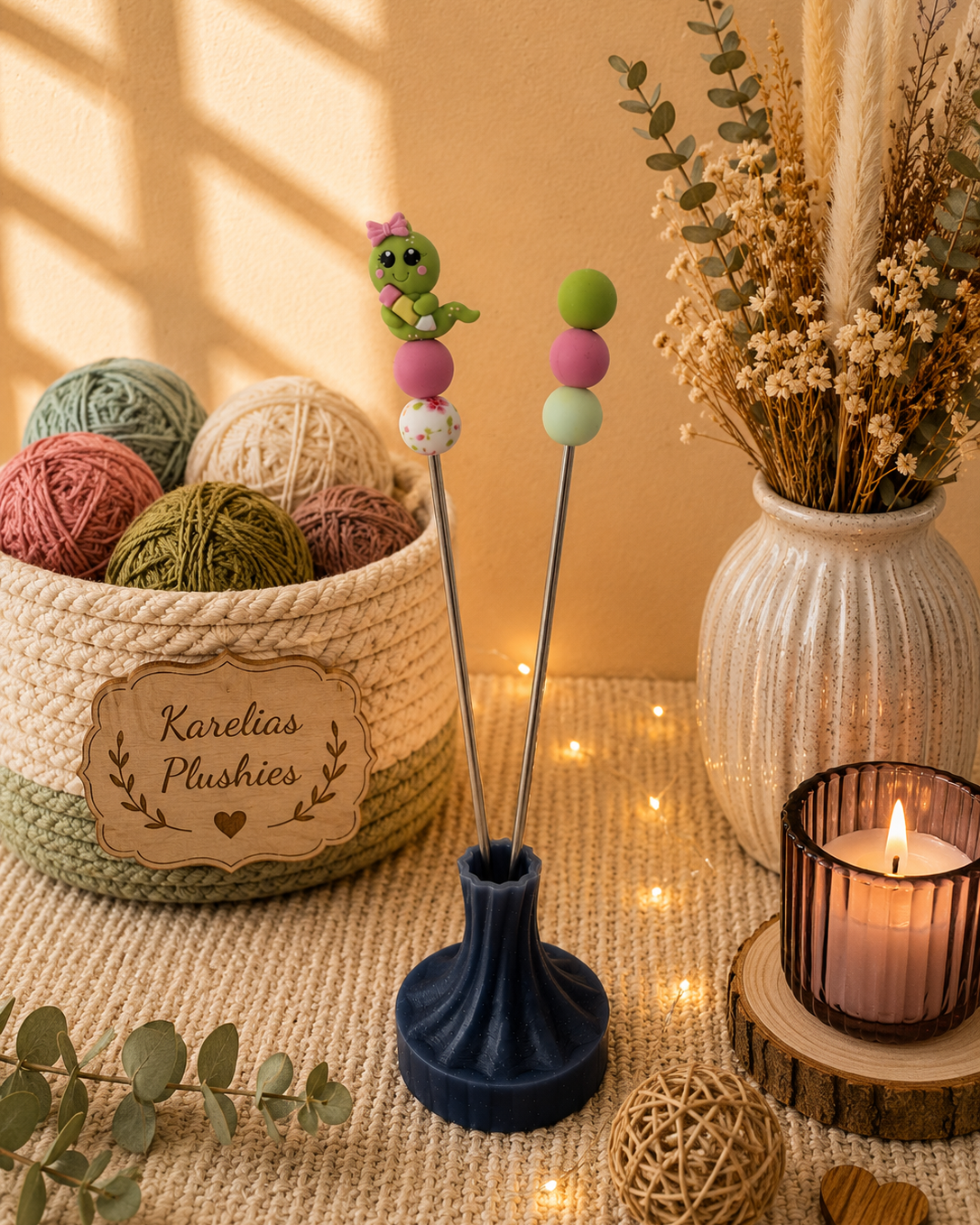 Amigurumi - Stick Wurm mit Stift