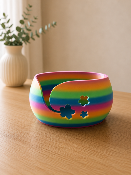 Bunte Blüten Garnschale