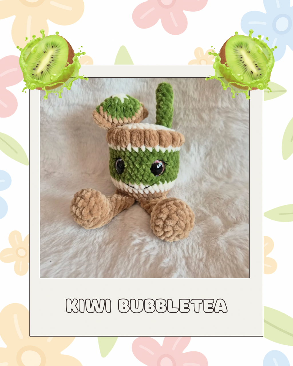 Häkelanleitung Früchte Bubble Tea - 10er Bundle