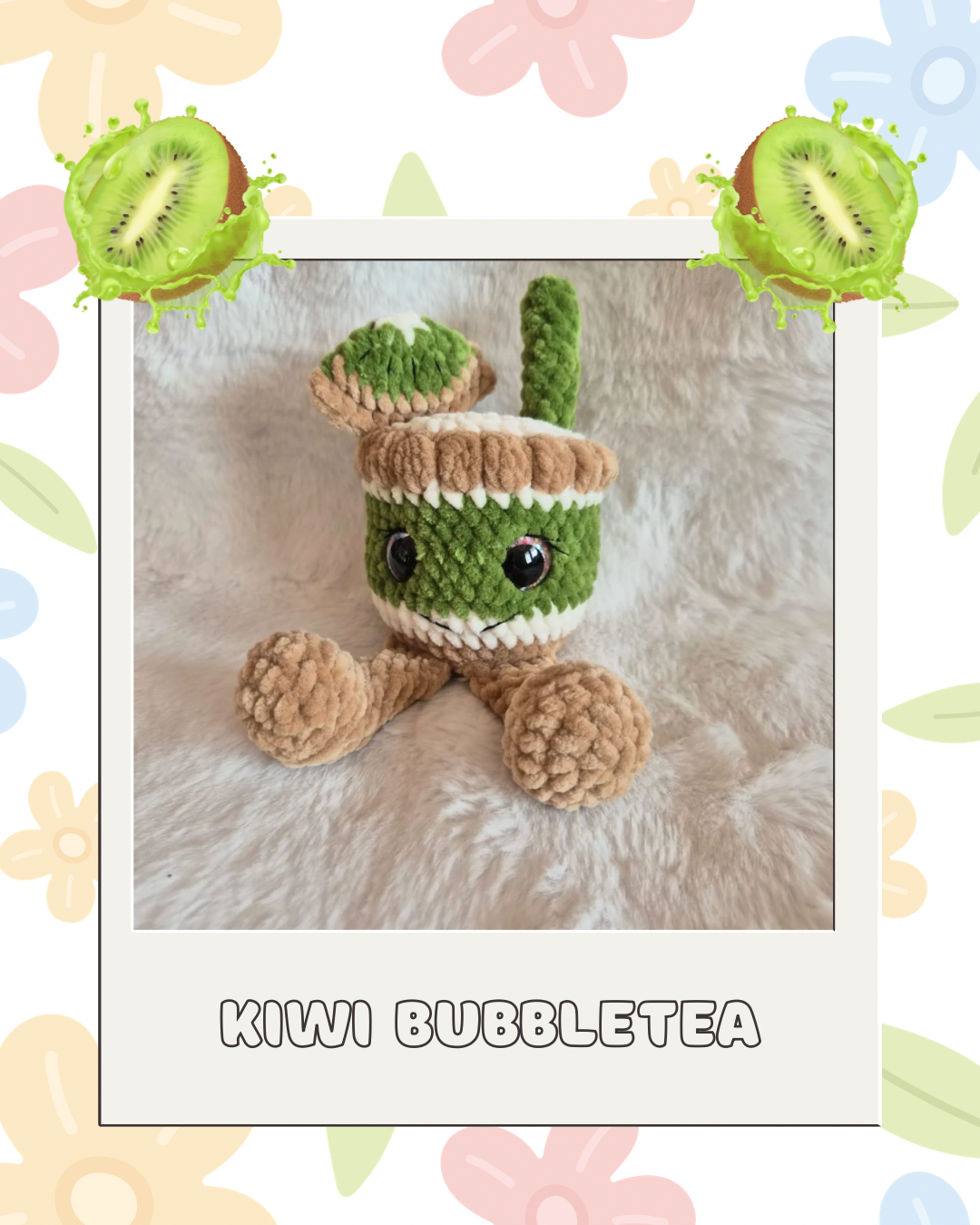 Häkelanleitung Früchte Bubble Tea - 10er Bundle