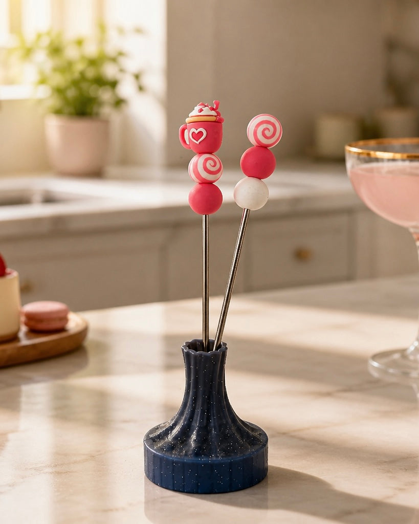 Mini Amigurumi Sticks - Milchshake 1