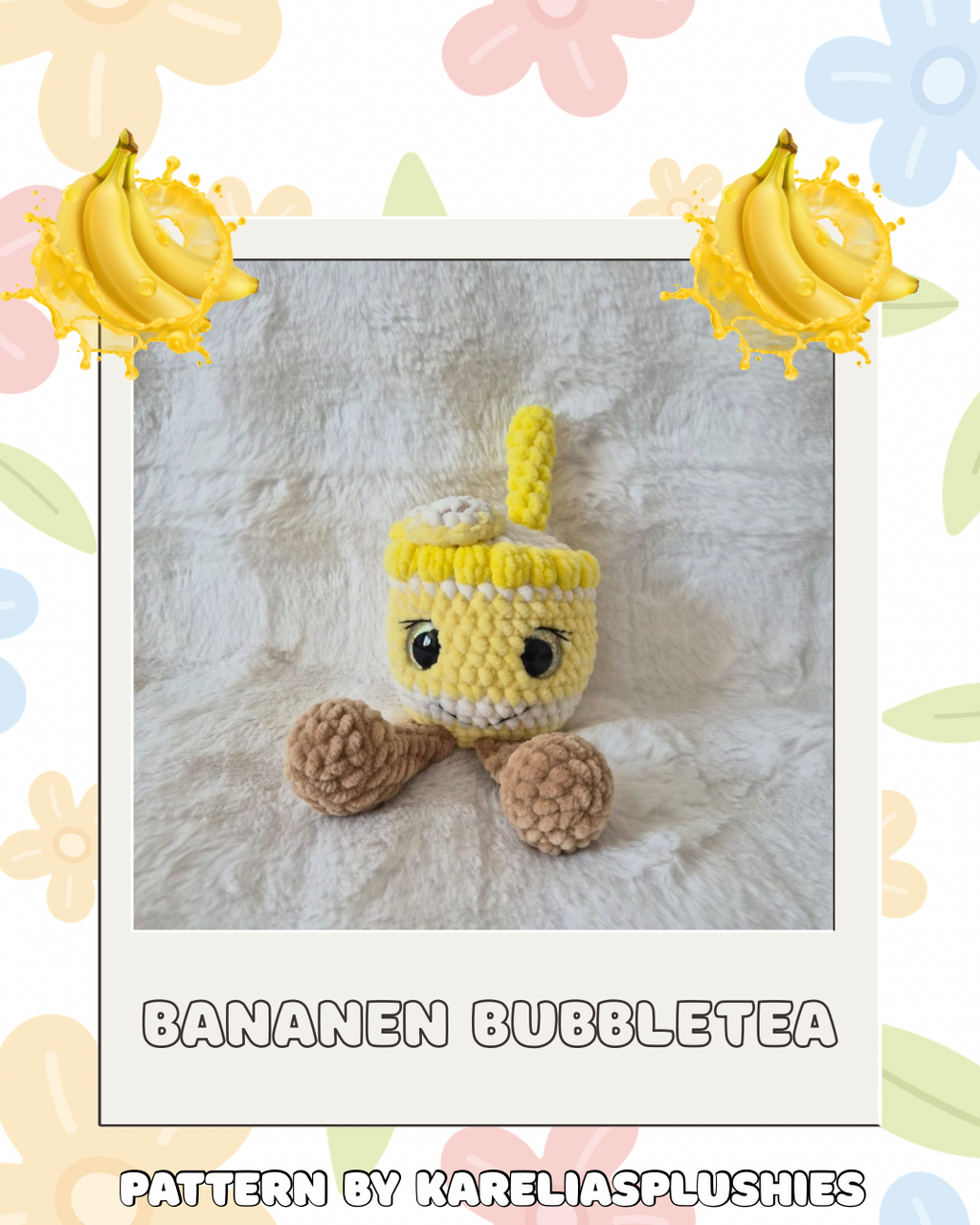 Häkelanleitung Früchte Bubble Tea - 10er Bundle