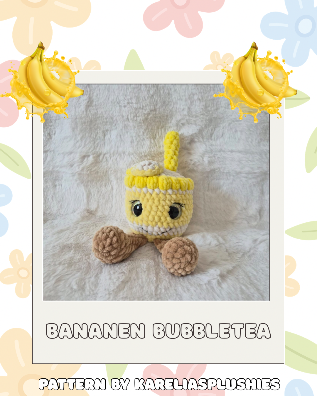 Häkelanleitung Früchte Bubble Tea - 10er Bundle