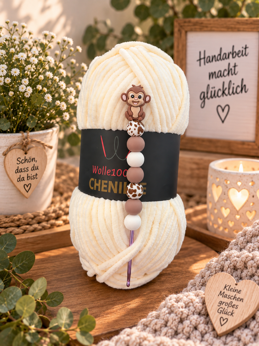 Häkelnadel 3,0 mm – Äffchen | Häkelzubehör