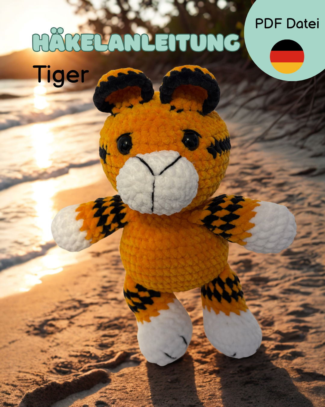Häkelanleitung Tiger Simba 🐅