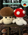 Häkelanleitung Milo & Maja - Pilzduo