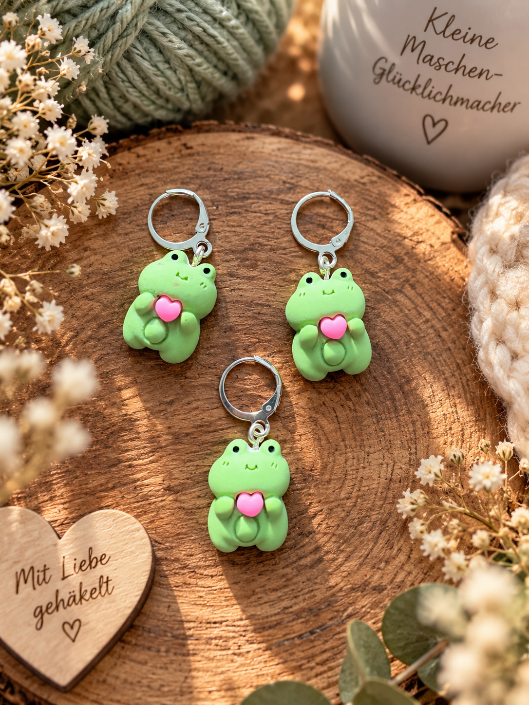 Maschenmarkierer – Frosch | Häkelzubehör