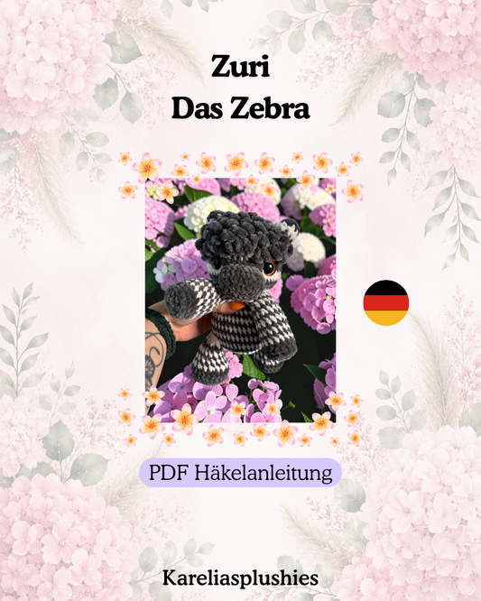 Crochet Pattern Zebra Zuri