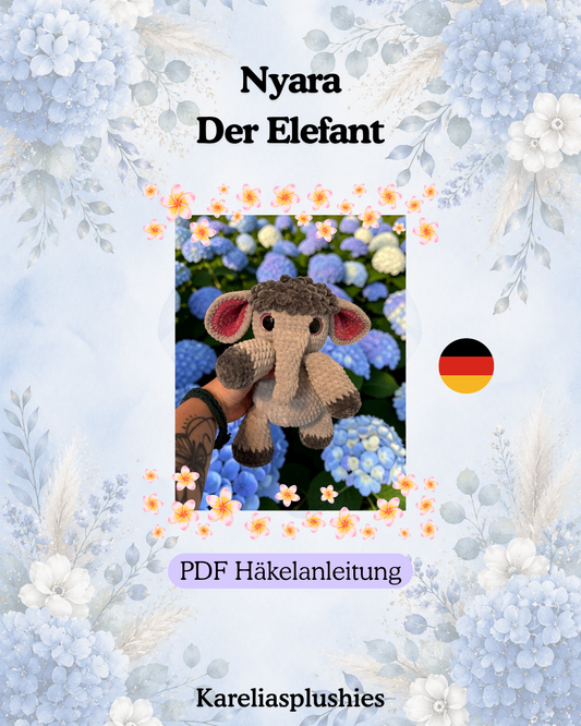 Häkelanleitung Nyara - der Elefant