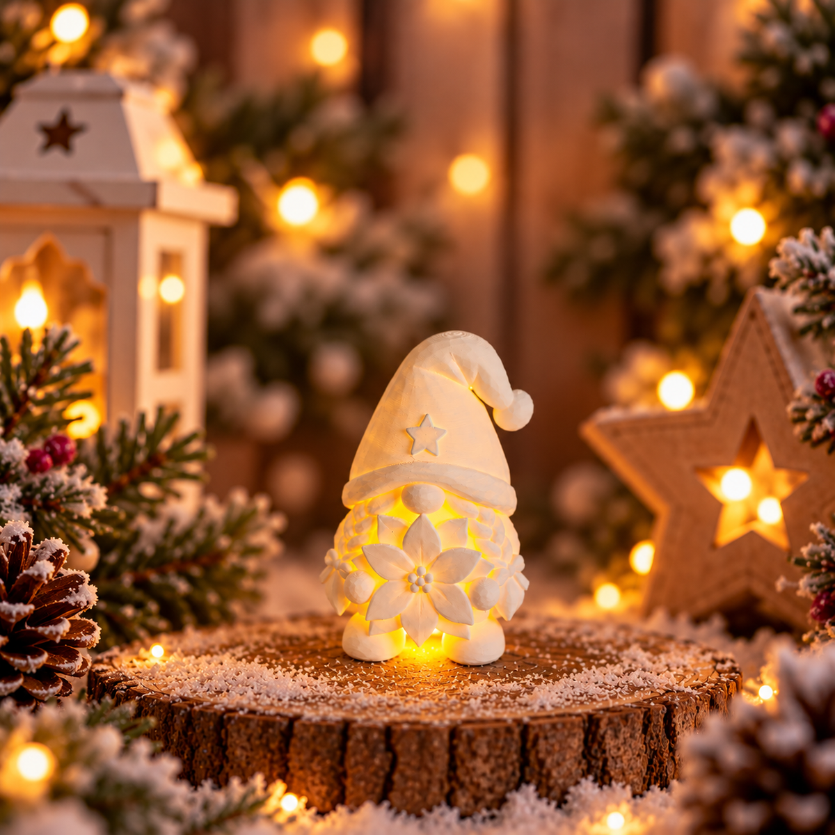 Felia – die kleine Lichtwichtelin| 3D-Druck Weihnachtsdeko