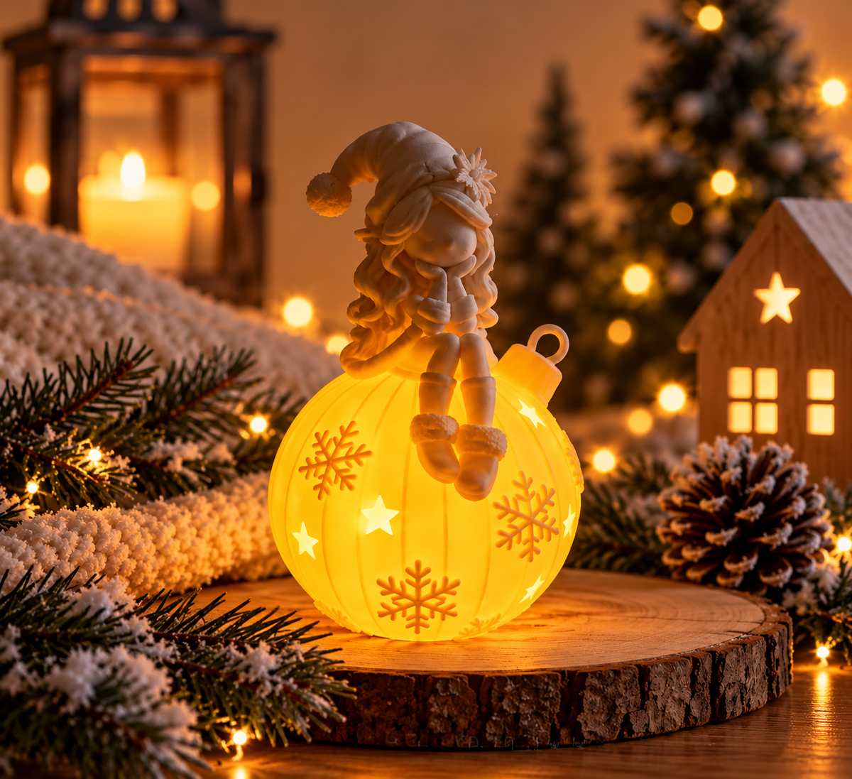 Finja – das kleine Winterlicht| 3D-Druck Weihnachtsdeko