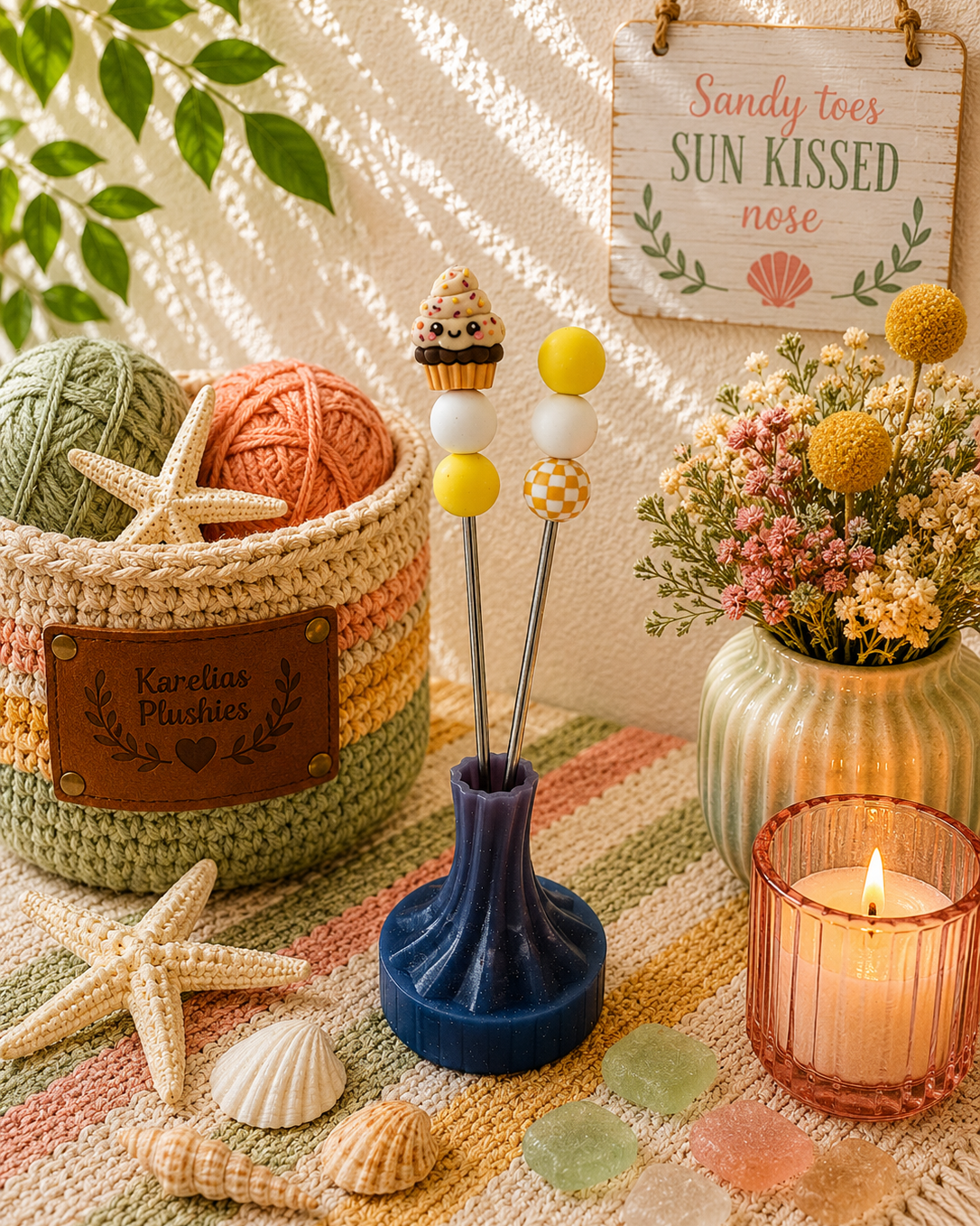 Mini Amigurumi - Stick Cupcake