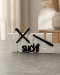 🤍🖤 3D Schriftzug „Woll sucht“ – dekorativer Aufsteller 🖤🤍