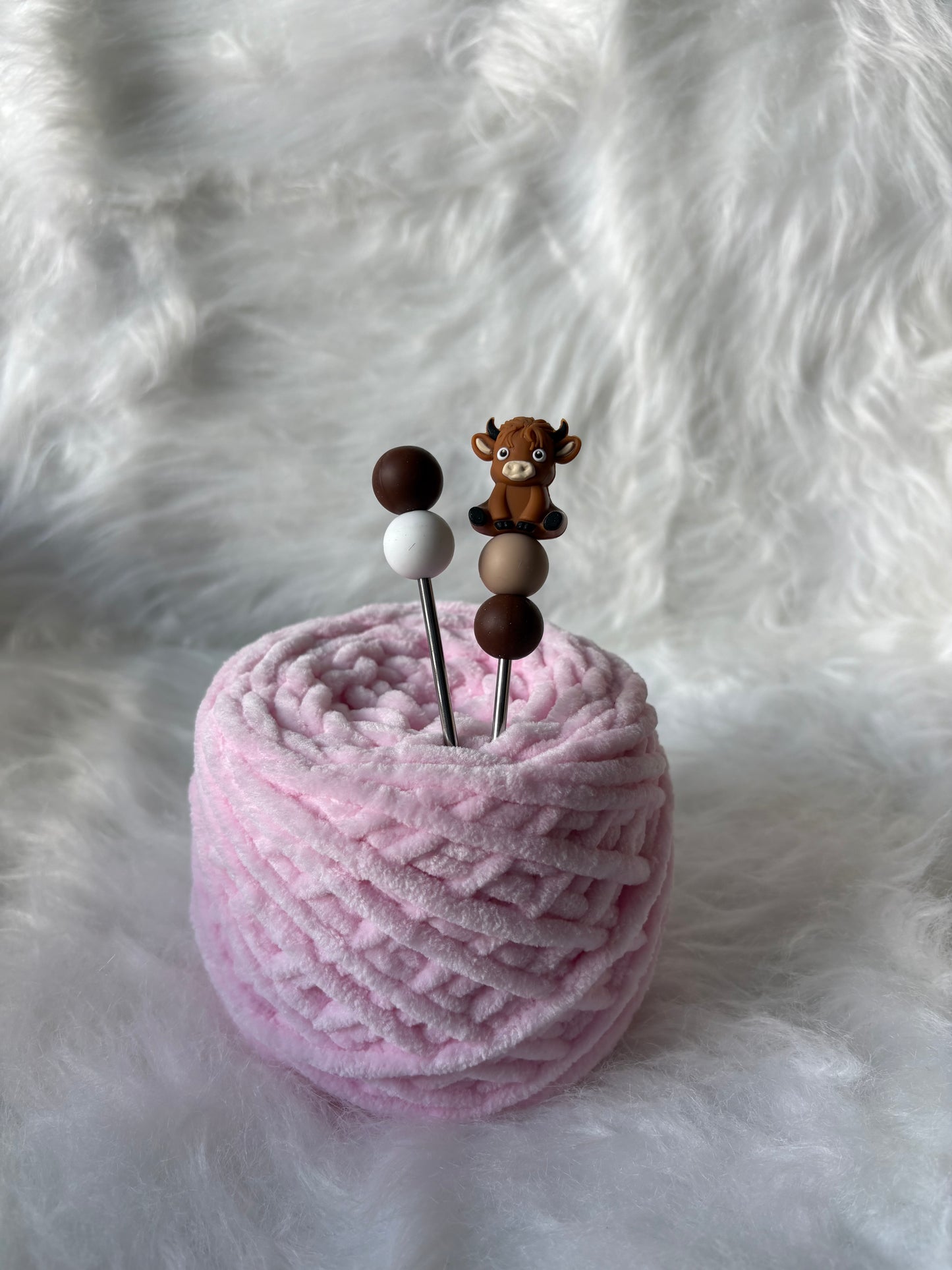 Mini Amigurumi Sticks Highland Kuh