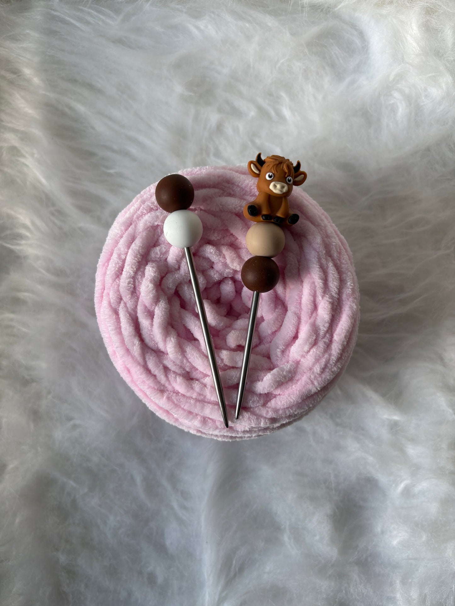 Mini Amigurumi Sticks Highland Kuh