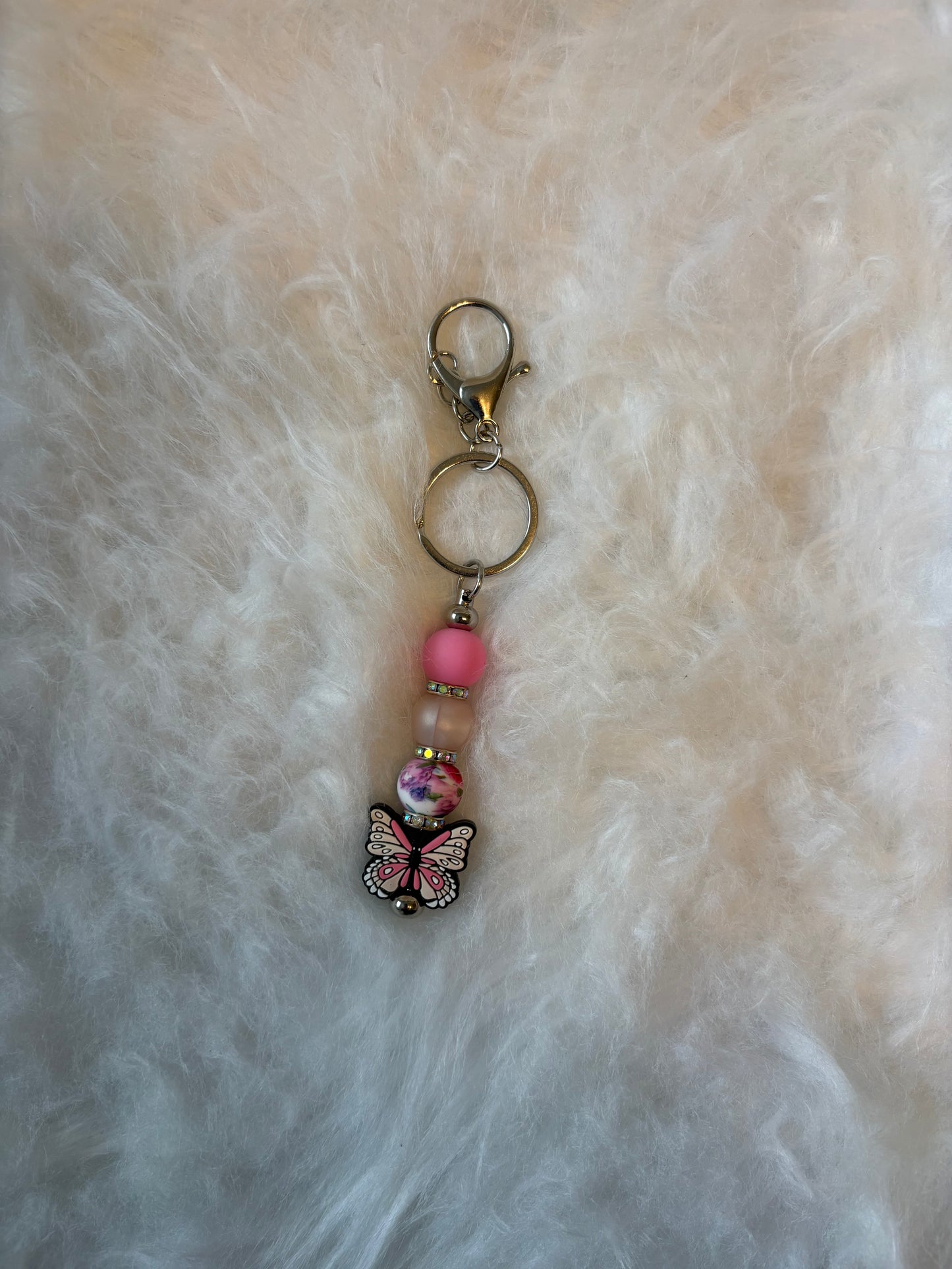 Schlüsselanhänger Schmetterling Rosa