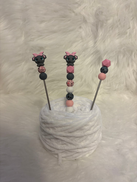 Amigurumi Sticks - Häkelnadel Set Elefant Schleife