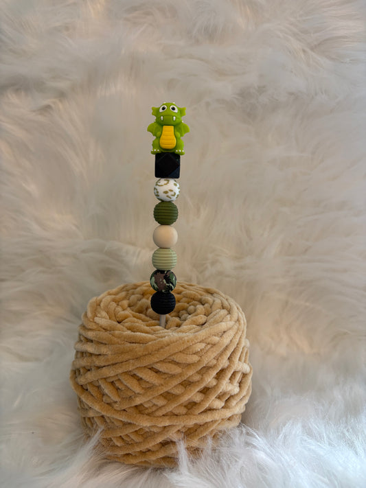 Ergonomische Häkelnadel 3,5mm Dino